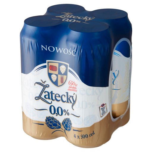 Žatecký plechovka nealko 4x500ml