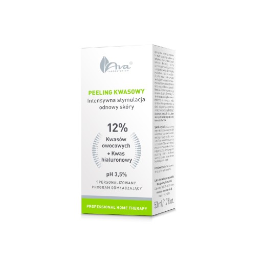 Ava Acid ovocný peeling 12% a hyalurónová 50ml