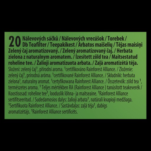 Zelený čaj Lipton 40ks x 1,5g