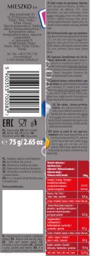ZOZOLE HELLO GEL COLA MIEROM KYSELÉ PRUHY 75g