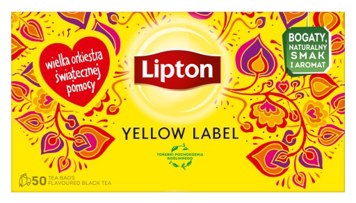 Yellow Label čaj 50 vrecúšok s vešiakom