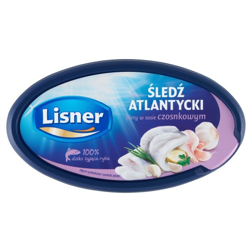 Filety zo sleďa Lisner v cesnakovej omáčke 280 g