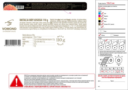 Dóza imitácia červeného kaviáru 110g - Vomond