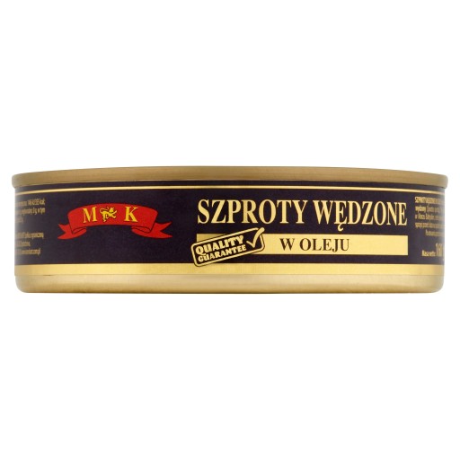 Údené šproty v rastlinnom oleji 160g MK