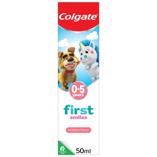 COLGATE ZUBNÁ PASTA 50ml 0-2 KIDS FIRST SMILE JAHODA