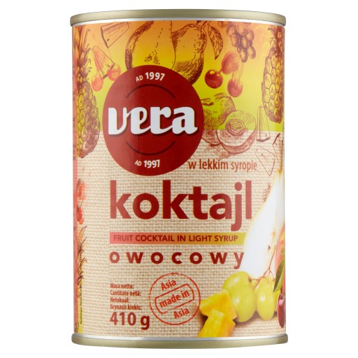 Ovocný koktail v sirupe Vera 410 g