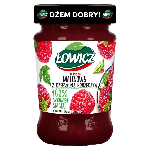 Malinový džem s červenými ríbezľami Łowicz 280 g