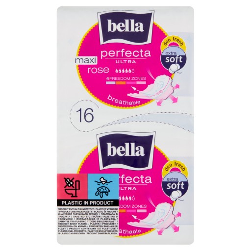 Hygienické vložky Bella perfecta s krídelkami, 16 kusov