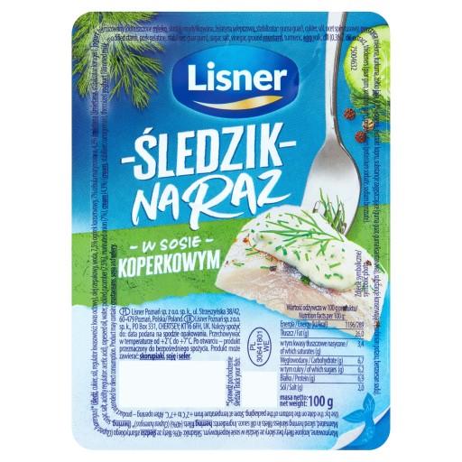 JEDNOTLIVÉ SLEDE V KORPREJ OMÁČKE 100g LISNER