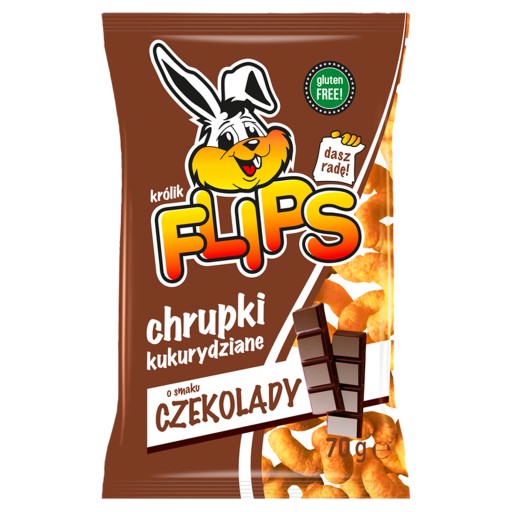 Flips Kukuričné chrumky s čokoládovou príchuťou 70 g