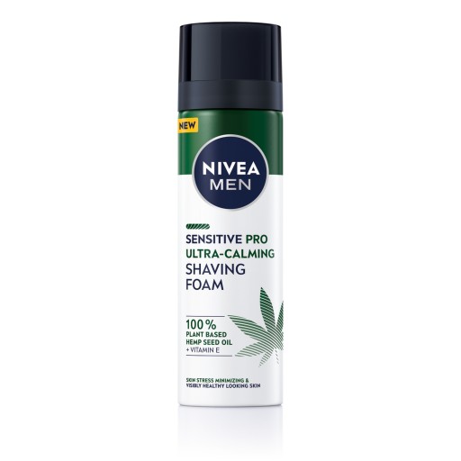 NIVEA MEN SENSITIVE PRO Pena na holenie s konopným olejom 200 ml
