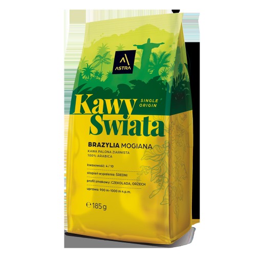 Zrnková káva Astra Brazil Mogiana 185g