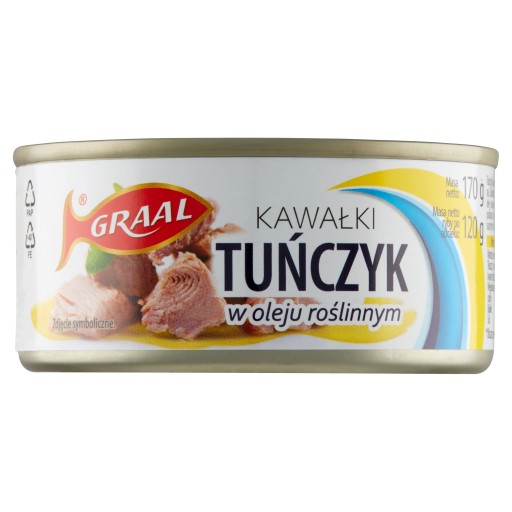 Tuniak v rastlinnom oleji Graal 0,17 kg