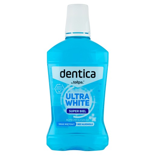 Bieliaca ústna voda proti zubnému kazu ULTRA WHITE TOŁPA 500 ml