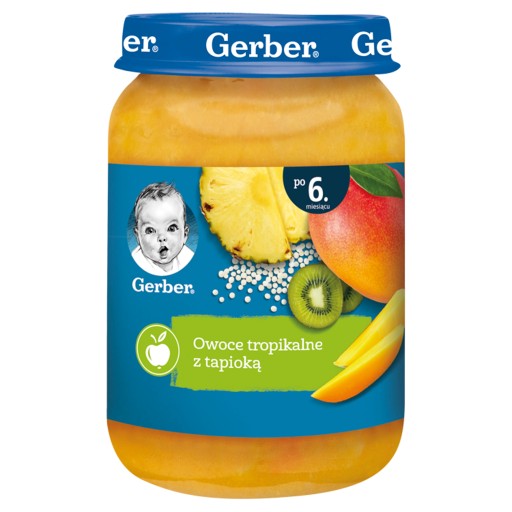 Gerber dezert Tropické ovocie s tapiokou po 6 mesiacoch 190 g