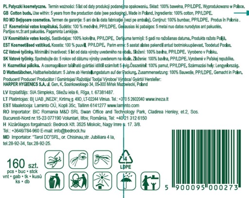 OLA HYGIENICKÉ TYČINKY 200 KS