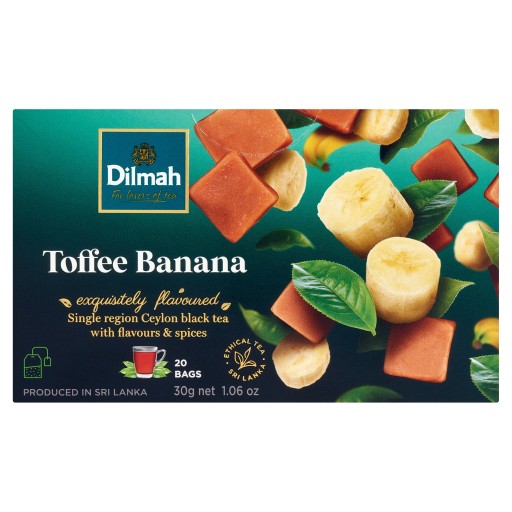 DILMAH BLACK TEA Ceylon TOFFEE BANANA karamel a banán 20 VRECOV