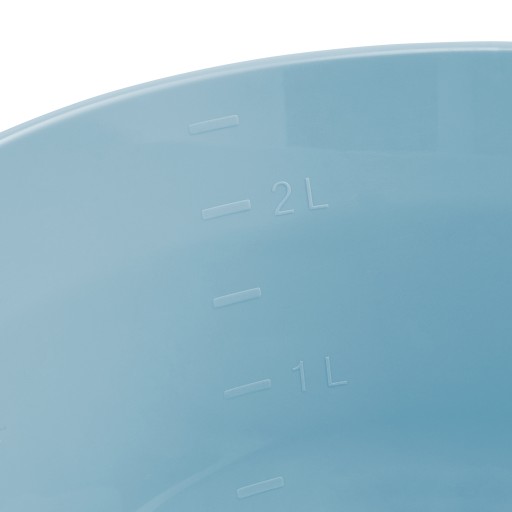 Malá okrúhla plastová miska s odmerkou 24cm 2,5L