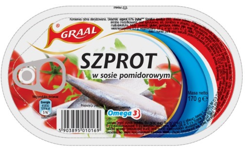 GRÁLOVÉ ŠPROTY V RAJKOVEJ Omáčke 170G