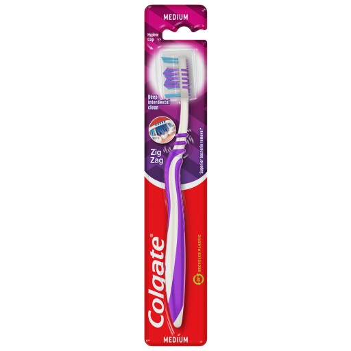 COLGATE ZIG ZAC BRUSH 1ks, stredná tvrdosť