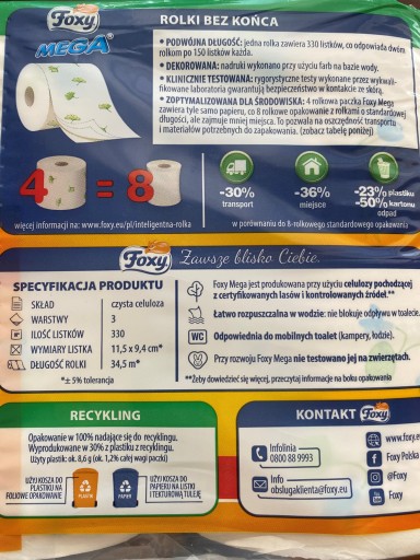 FOXY PAPIER MEGA 4 VALCE NOVINKA