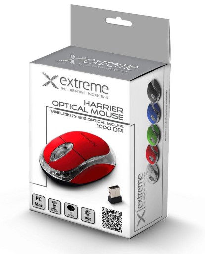 BEZDRÔTOVÉ 3D OPT. USB HARRIER ČERVENÝ