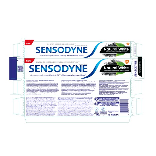 ZUBNÁ PASTA SENSODYNE 75ML PRÍRODNÁ BIELA