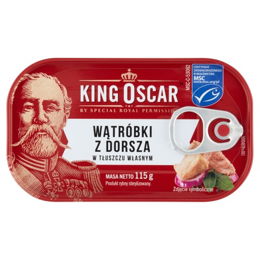 COD PEČEŇ 115G VO VLASTNOM TUKU KING OSC