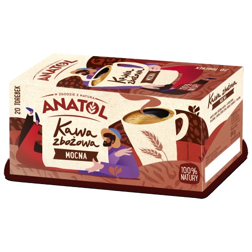 Anatol STRONG expresná káva 20 x 4,2 g BAKALLAND