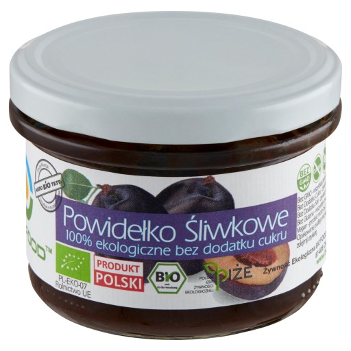 Slivkový lekvár 100% bez pridaného cukru BIO 180g