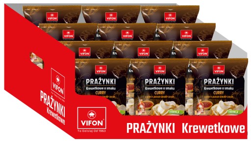 Vifon Krevetové lupienky, jemné kari, 100 g