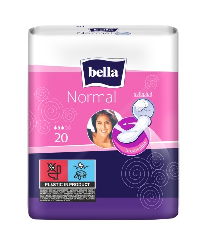 Bella Normal hygienické vložky bez krídel, 20 ks.