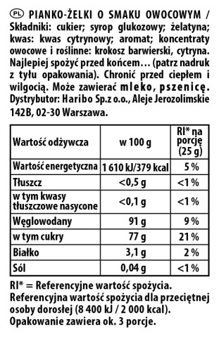 HARIBO BANÁNOVÉ ŽELÉ 2X 70G