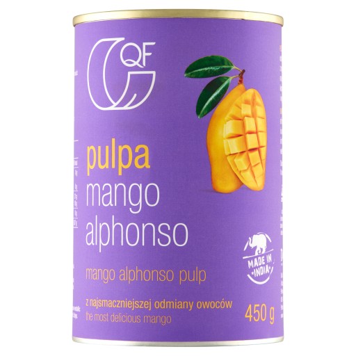 Quality Food alphonso mango dužina 450 g pyré bez pridaného cukru