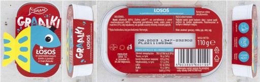 Losos v paradajkovej omáčke s mrkvovým pretlakom 110g Graal 0,127 kg