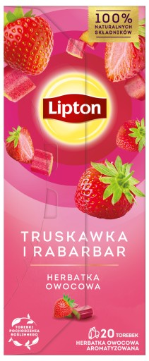 Lipton Fruit čaj jahoda a rebarbora 20 ks