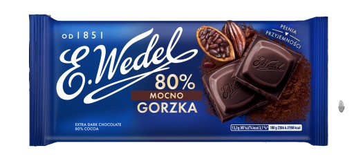 Veľmi horká čokoláda 80% Wedel 80g