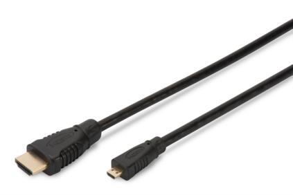 ASSMANN ASSMANN HDMI - Micro HDMI 1m /s1x HDMI (zástrčka) 1x micro HDMI (zástrčka)