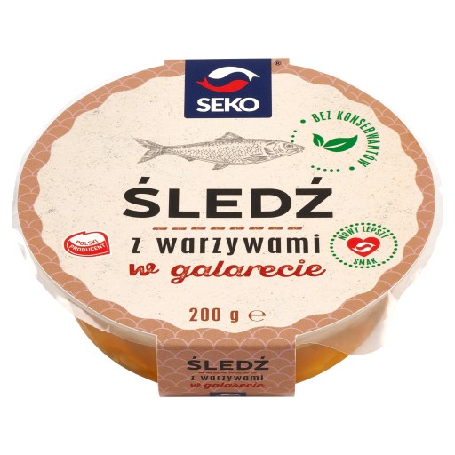 Sleď so zeleninou v želé Seko 200g