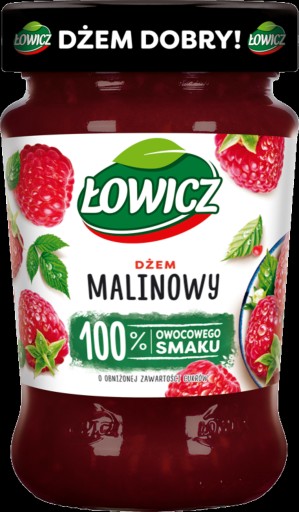 ŁOWICZ Malinový džem s nízkym obsahom cukru 280g