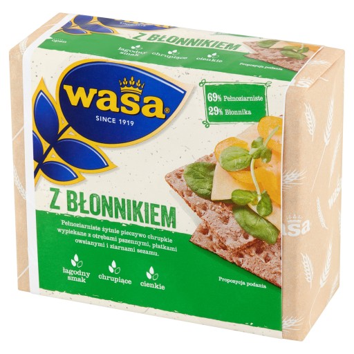 WASA snack chrumkavý chlieb S VLÁKNINOU 230G