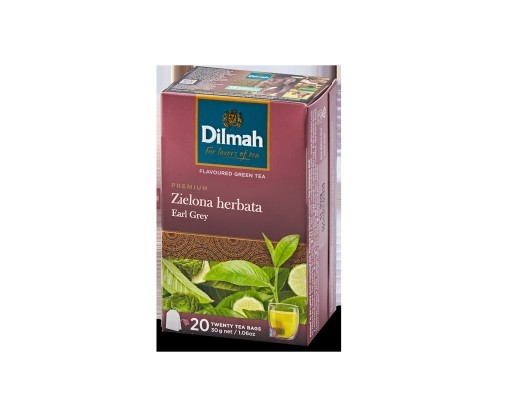 DILMAH GREEN TEA GREEN TEA EARL GREY bergamotová aróma 20 VRECOV