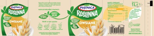 Piątnica Rastlinný ovsený nápoj 1l