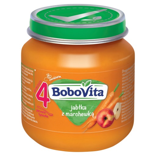 BoboVita Jablká so sladkou mrkvou dezert 125 g