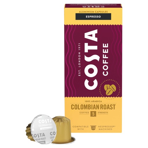 Kapsule Nespresso Costa Colombian Roast 10 ks