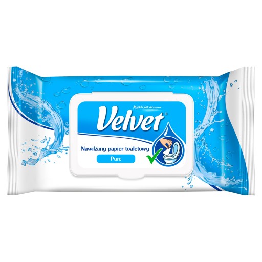 Velvet Pure Junior vlhčený toaletný papier 42 ks