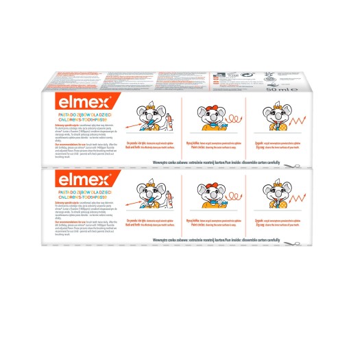 ELMEX Zubná pasta pre deti 0-6 rokov DUOPACK - 2x50 ml