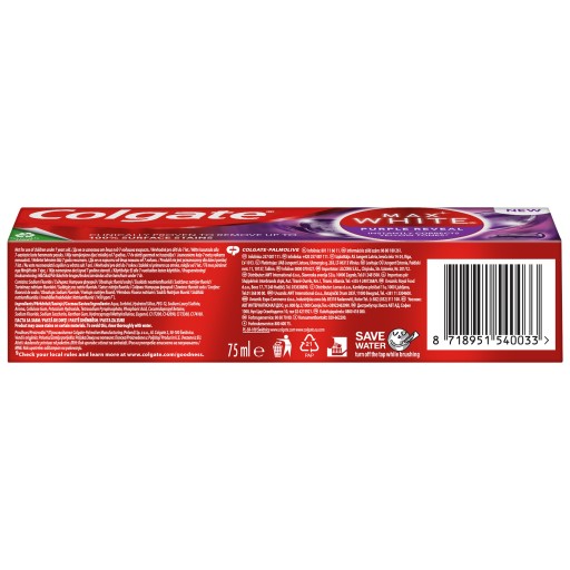 COLGATE PASTE 75ML MAX BIELA FIALOVÁ REVEAL