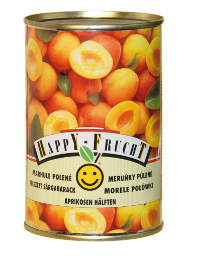 Happy Frucht Polovičky marhúľ 410 g