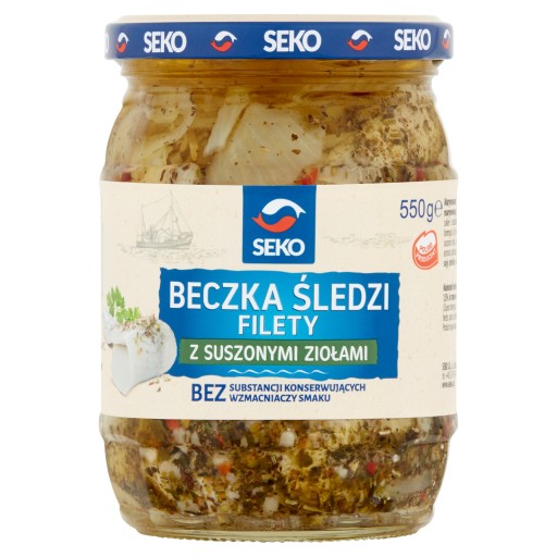 Sud zo sleďových filé so sušenými bylinkami 550g seko